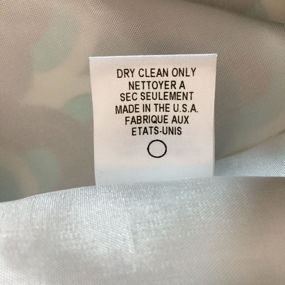 Milly New York Dress Size 4 Seafoam Green Brown White Print Silk Faille Womens - Picture 5 of 12